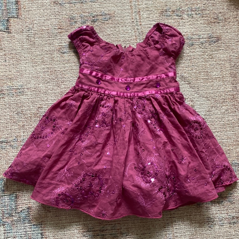 Sparkly Fuchsia  dress from Bonnie Baby